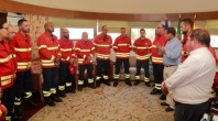 CARLOS SILVA E SOUSA RECEBEU BOMBEIROS QUE ESTIVERAM  EM PEDROGÃO GRANDE
