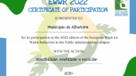 MUNICÍPIO ASSOCIA-SE À SEMANA EUROPEIA DA PREVENÇÃO DE RESÍDUOS 