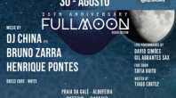“FULLMOON” DE 30 DE AGOSTO ENCERRA O CICLO DAS LUAS CHEIAS DE VERÃO NA PRAIA DA GALÉ 