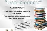 MUNICÍPIO PROMOVE CAMPANHA DE RECOLHA DE MANUAIS ESCOLARES USADOS