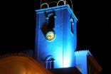 ALBUFEIRA ILUMINA TORRE DO RELÓGIO DE AZUL
